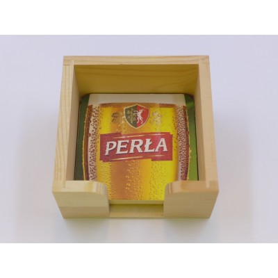 Bierdeckelständer Holz